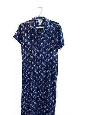 April Cornell Floral Button Front Midi Dress Women’s Size Medium Cottagecore